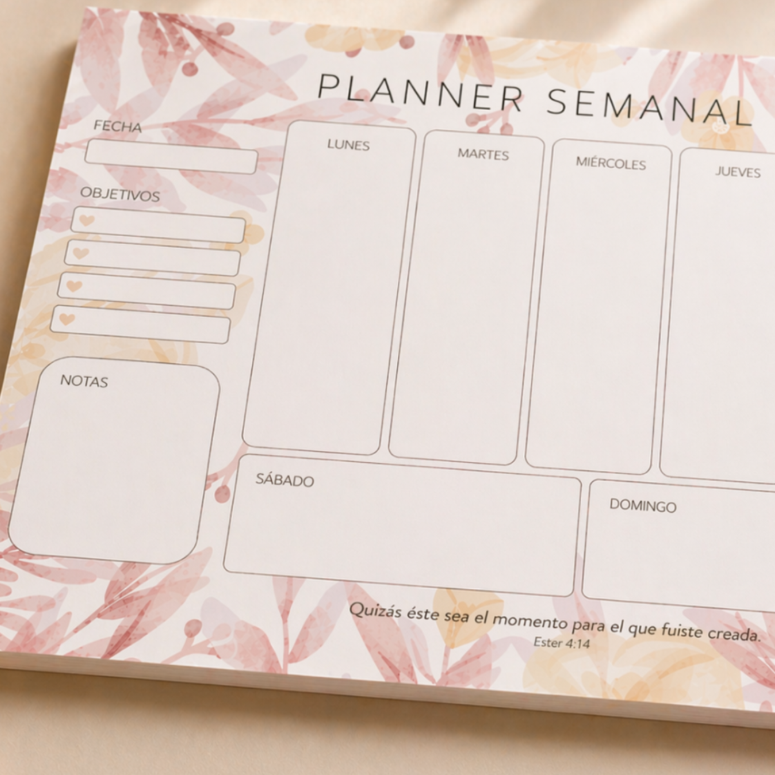 Planner Semanal con Propósito